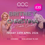 Poster for the event featuring Britney and Christina.