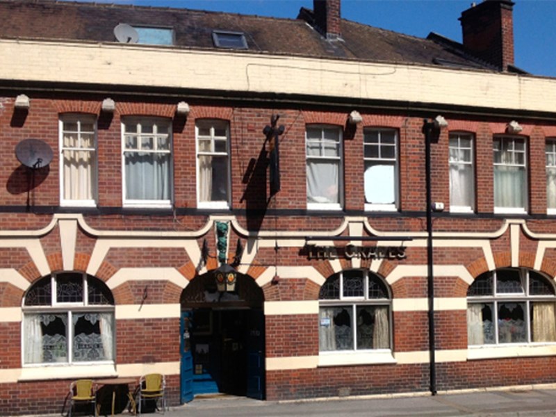 The exterior of The Grapes.