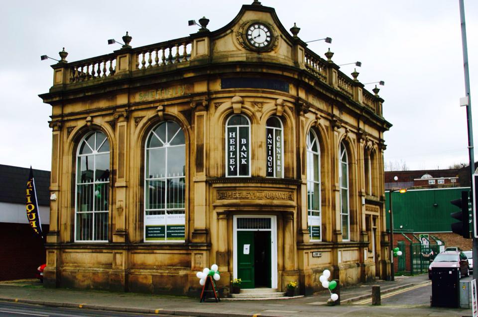 The exterior of the Heeley Bank Antiques Centre.