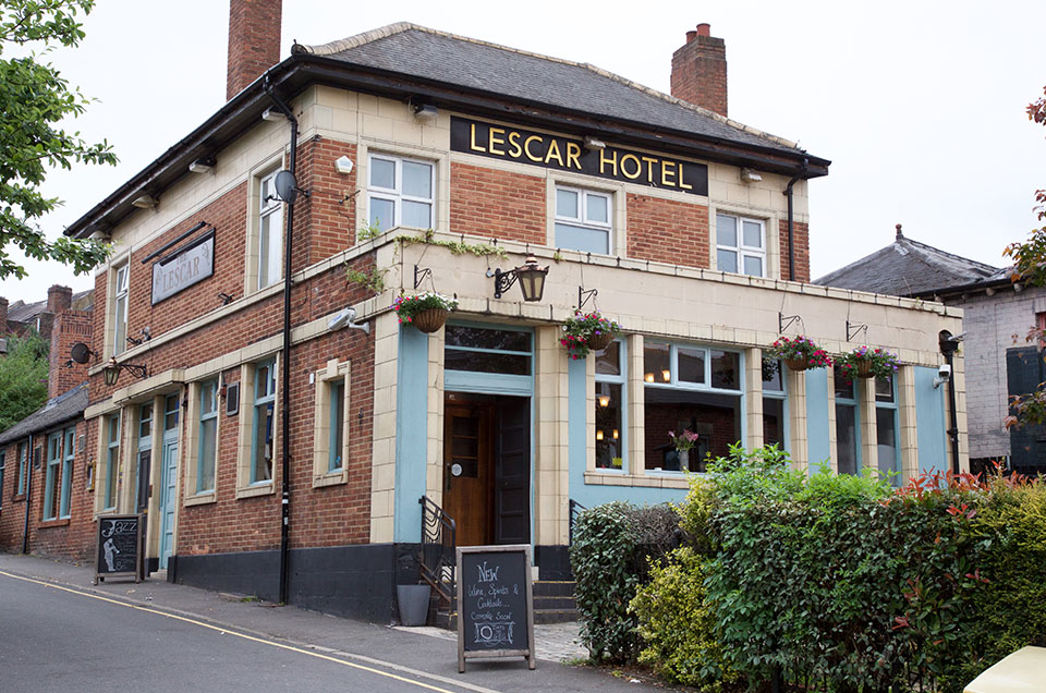 The exterior of The Lescar.