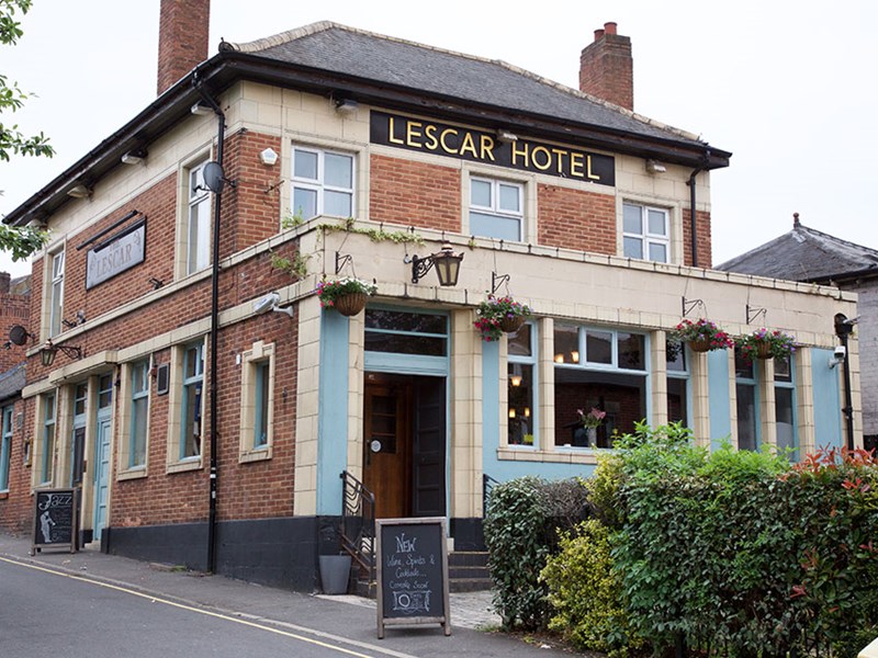 The exterior of The Lescar.