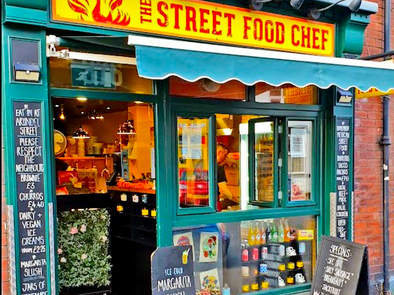 Exterior of The Street Food Chef on Sharrow Vale Road.