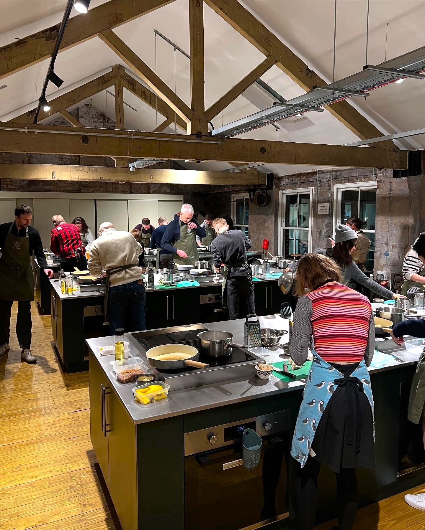 A cookery workshop at the Blend Culinary Foundation.