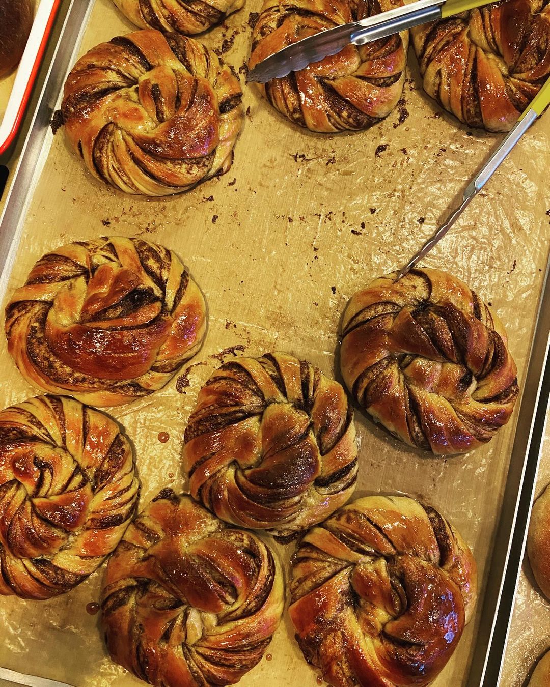 A tray of pastries at I Said Bread.