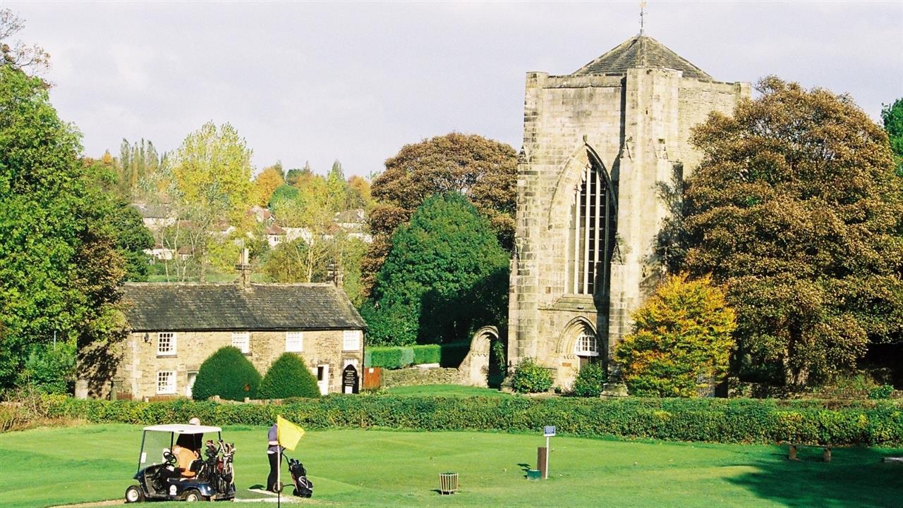 One of the holes on the Beauchief Golf Course.