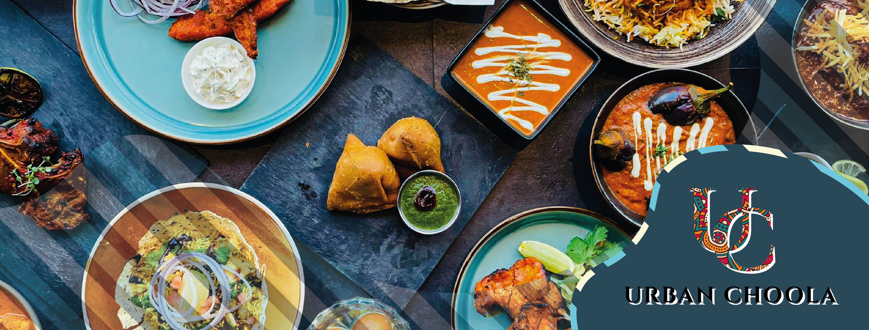 Plates of food at Urban Choola.