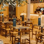 The interior of Grazie .