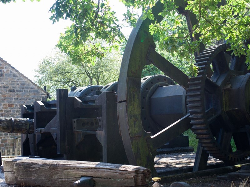 Industrial equipment at the Abbeydale Industrial Hamlet.