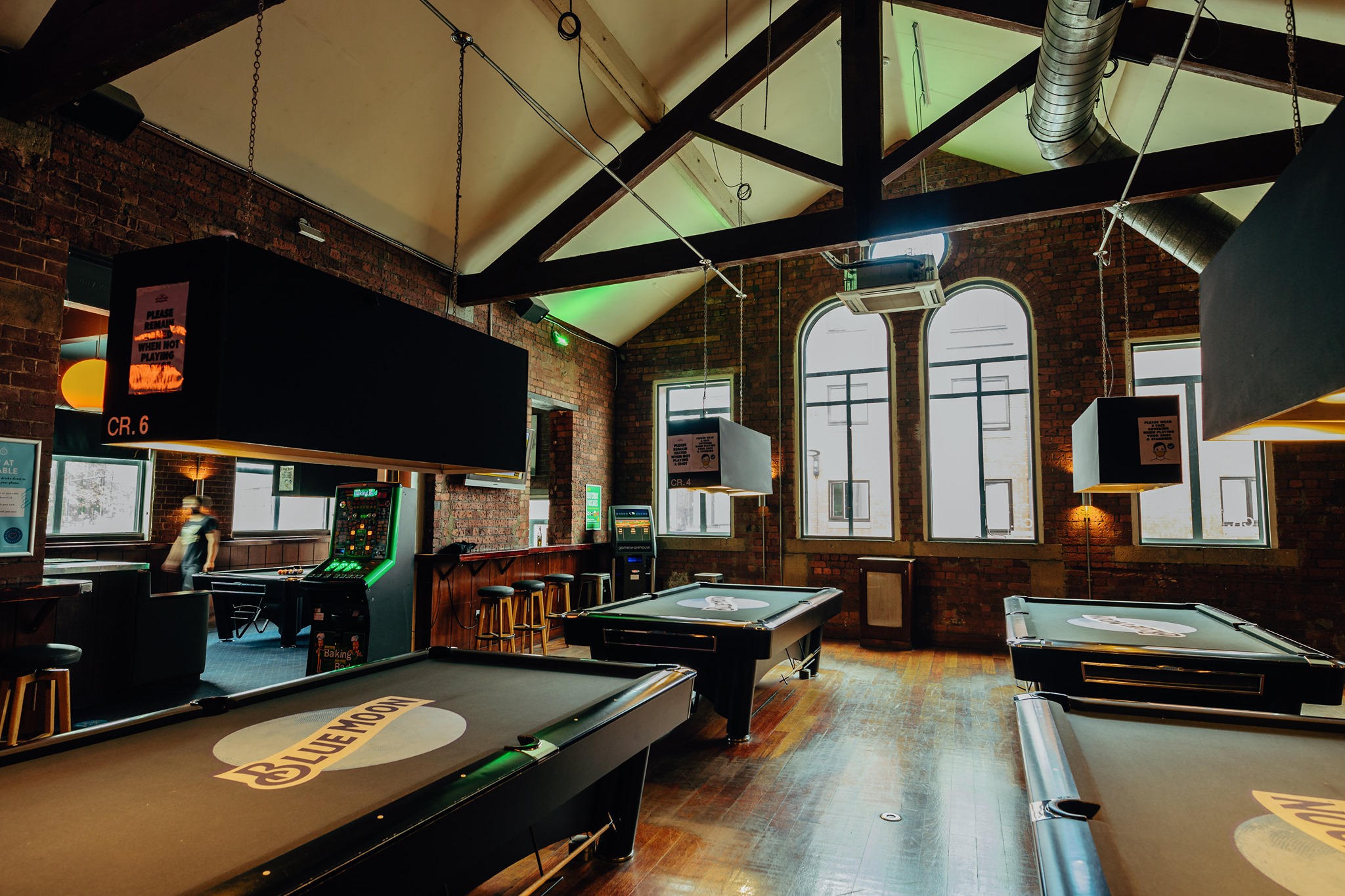 Pool tables at The Common Room.