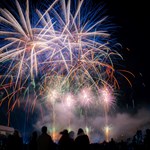 A huge fireworks display at Don Valley Bowl in Sheffield.