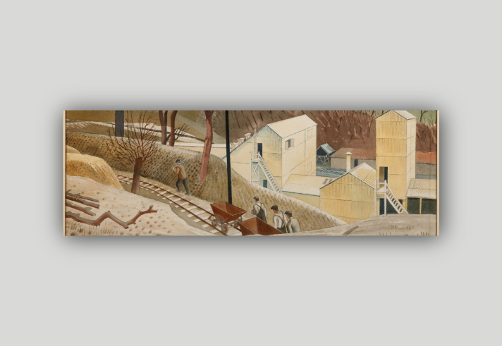 Eric Ravilious, Cement Works No.2, 1934 (detail)