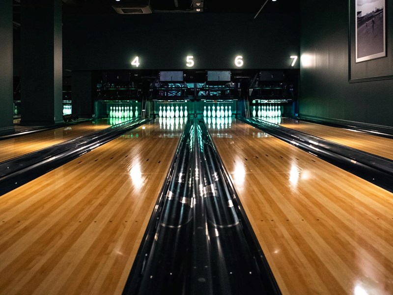 Ten pin bowling at Clubhouse.
