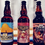 Three bottles of beer on a table at The Dice Box Sheffield.