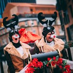 Festive Performers at the Crackers For Christmas Opening Weekend in Sheffield.