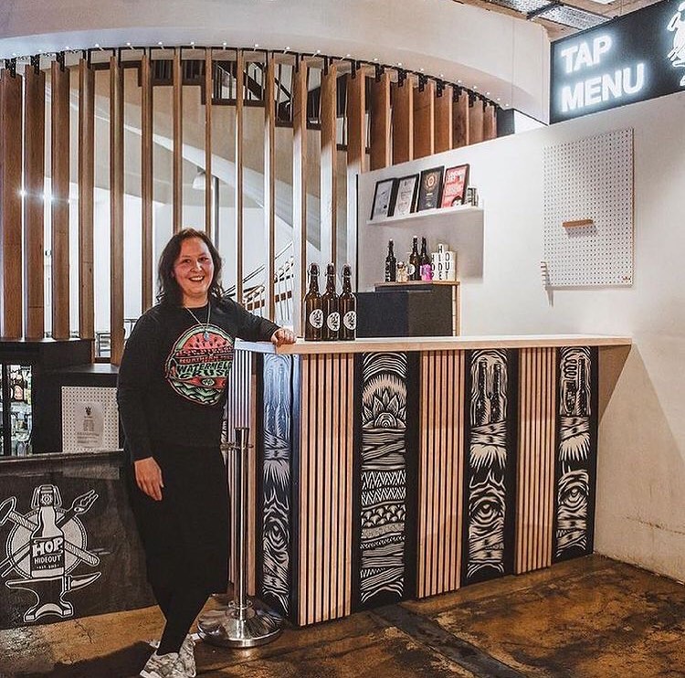 The counter at Hop Hideout in Leah's Yard.