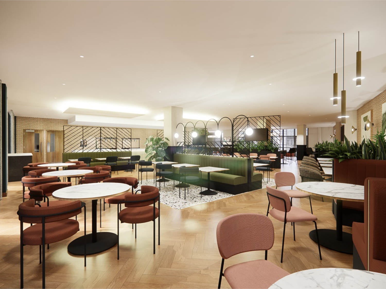 The interior of Dō Deli.