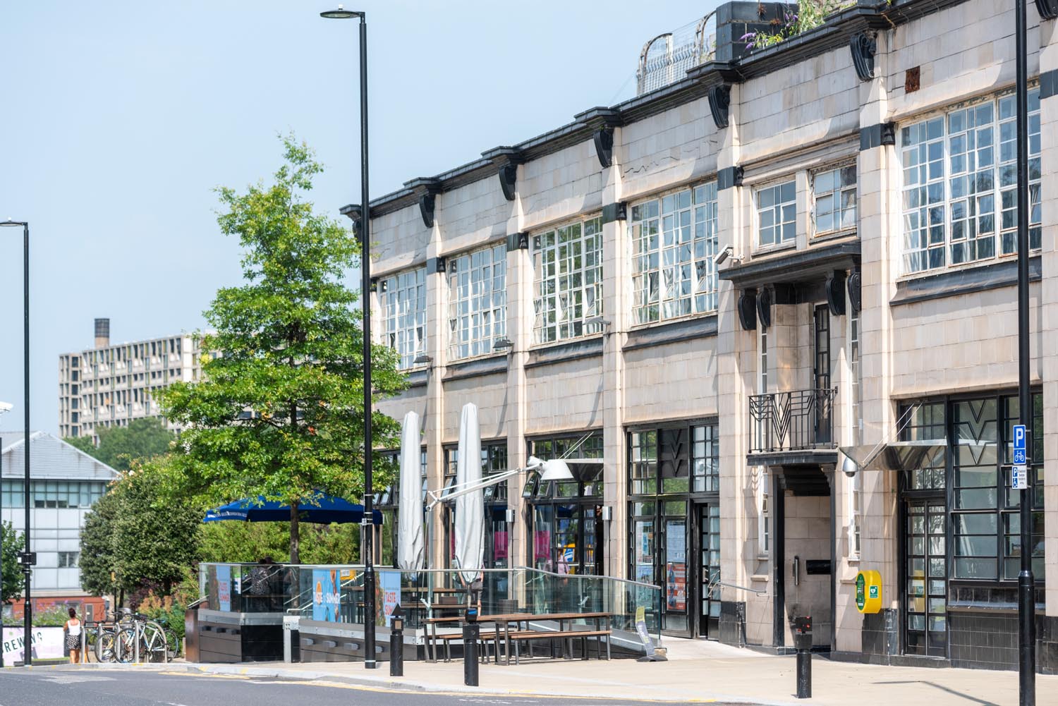 The exterior of the Showroom Cinema.