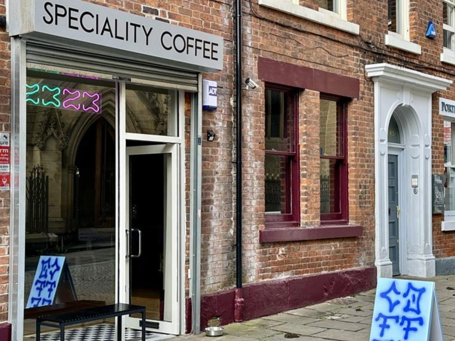 The entrance to 2323.