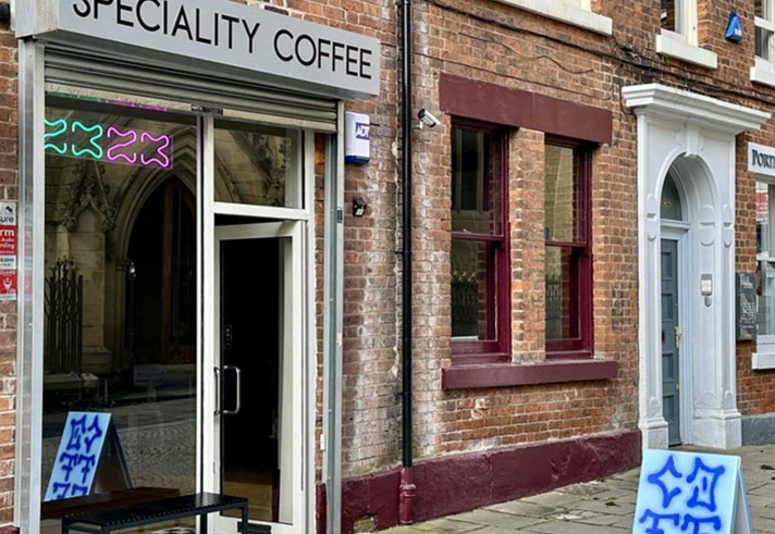 The entrance to 2323.