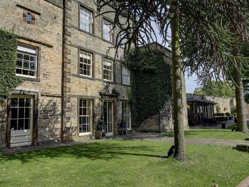 Exterior view of Best Western Plus Mosborough Hall Hotel with landscaped grounds