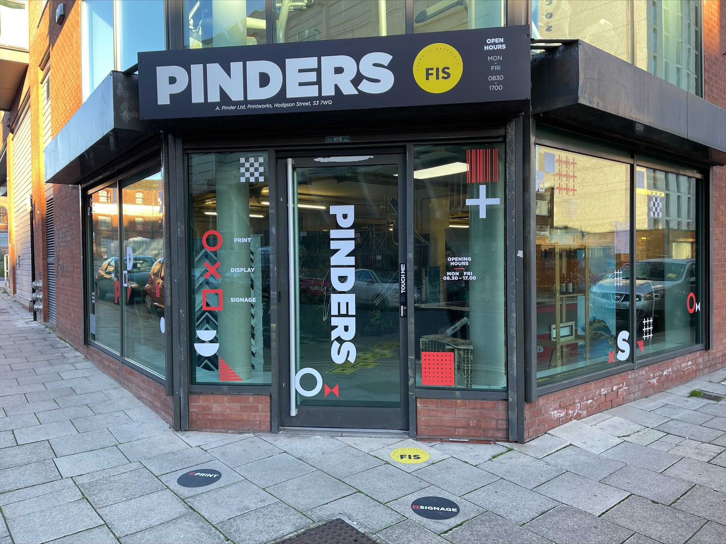 Exterior of Pinders in Sheffield.
