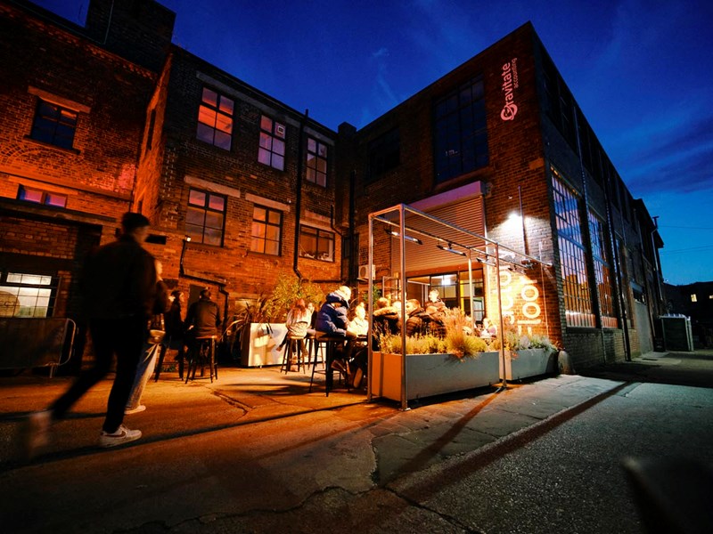 Exterior of Factory Floor.