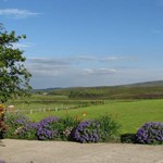 Scenic view from Dog and Partridge Country Inn overlooking the surrounding countryside.