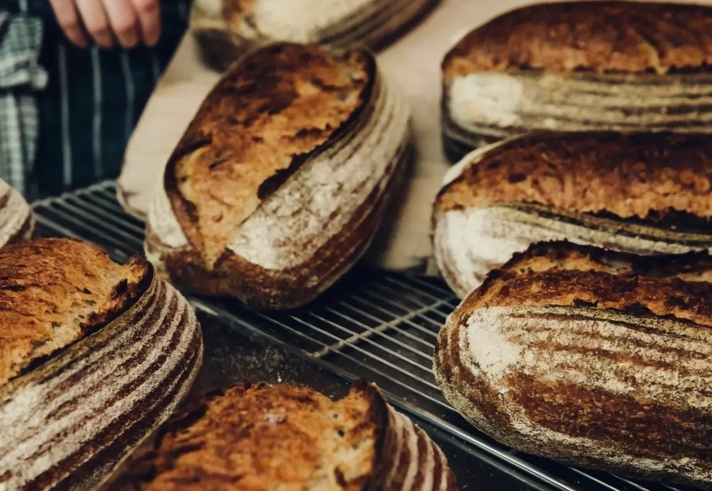 Fresh bread at Forge Bakehouse .