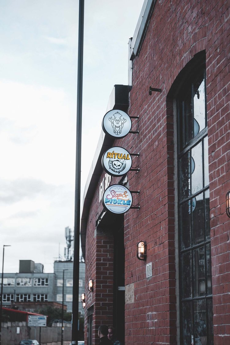 Exterior of the Heist Brew Co.