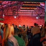 Crowds attending Peddler Market