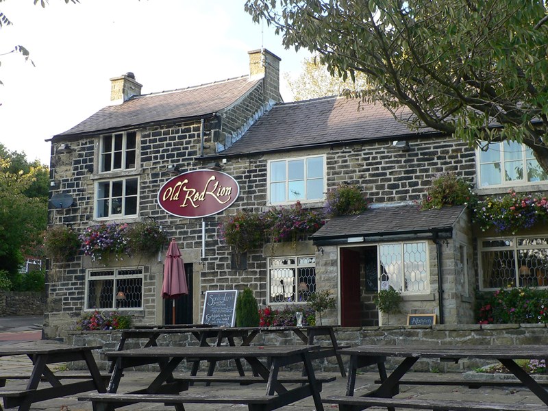 Exterior of The Old Red Lion.