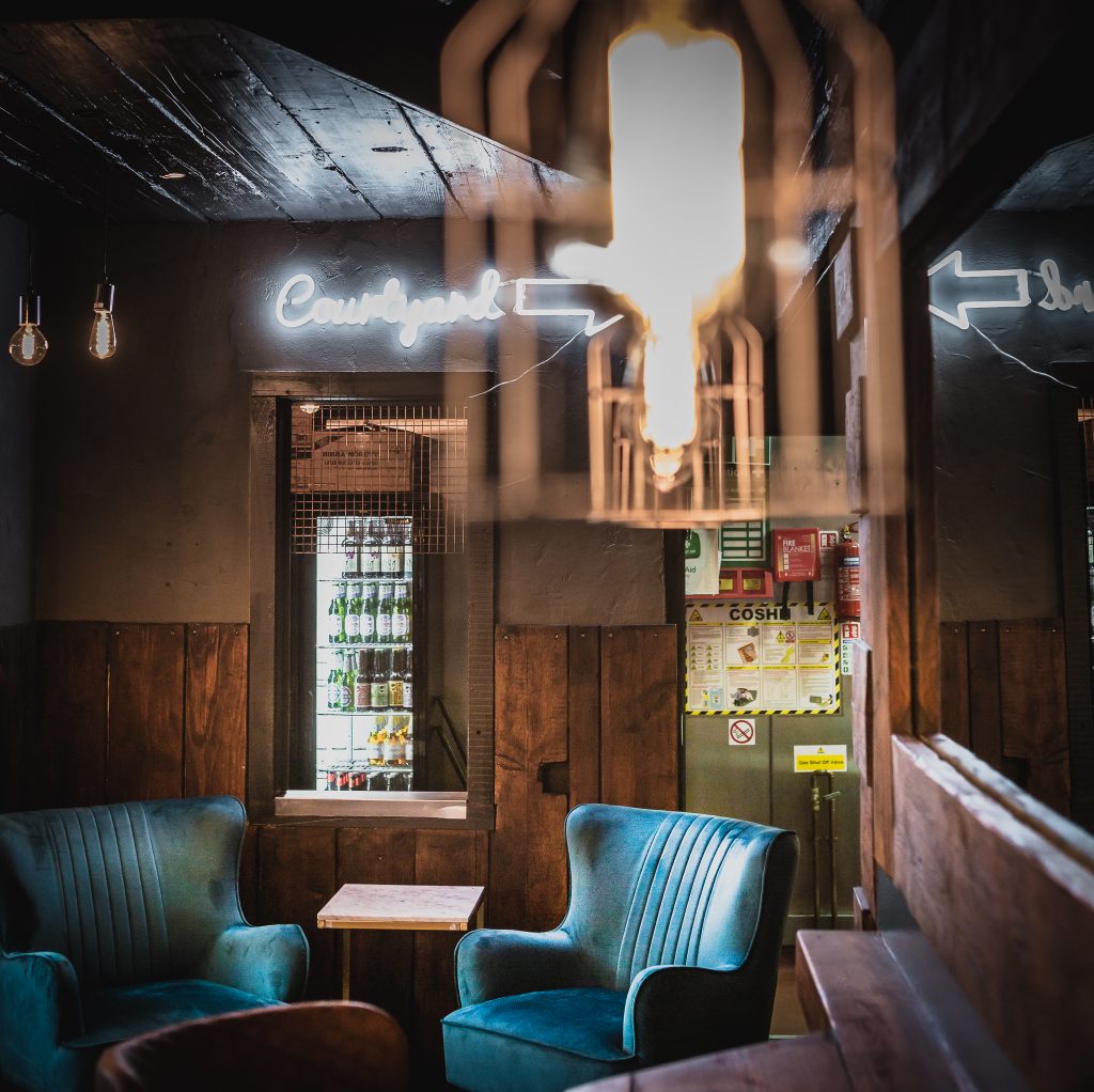 Inside the Monk Bar.