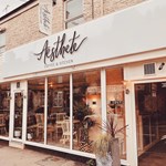 The exterior of Aesthete Coffee + Kitchen.