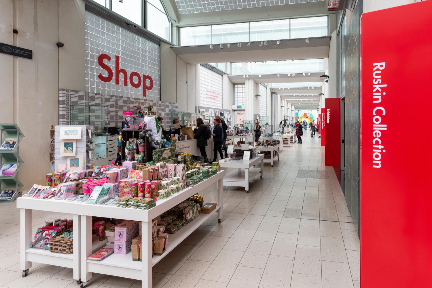 The shop inside the Millennium Gallery.
