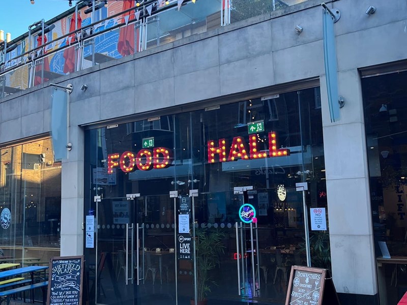 The exterior of Sheffield Plate.