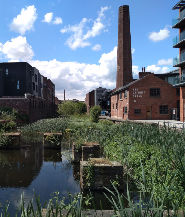 Kelham Island Walks - The Chimney House in Kelham Island. 