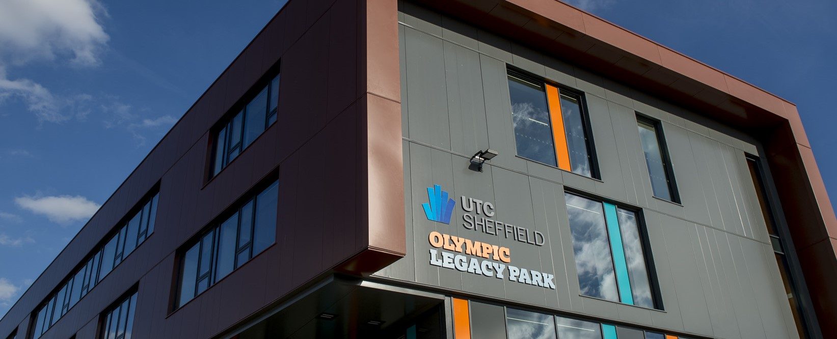 The exterior of the Sheffield Olympic Legacy Park building.