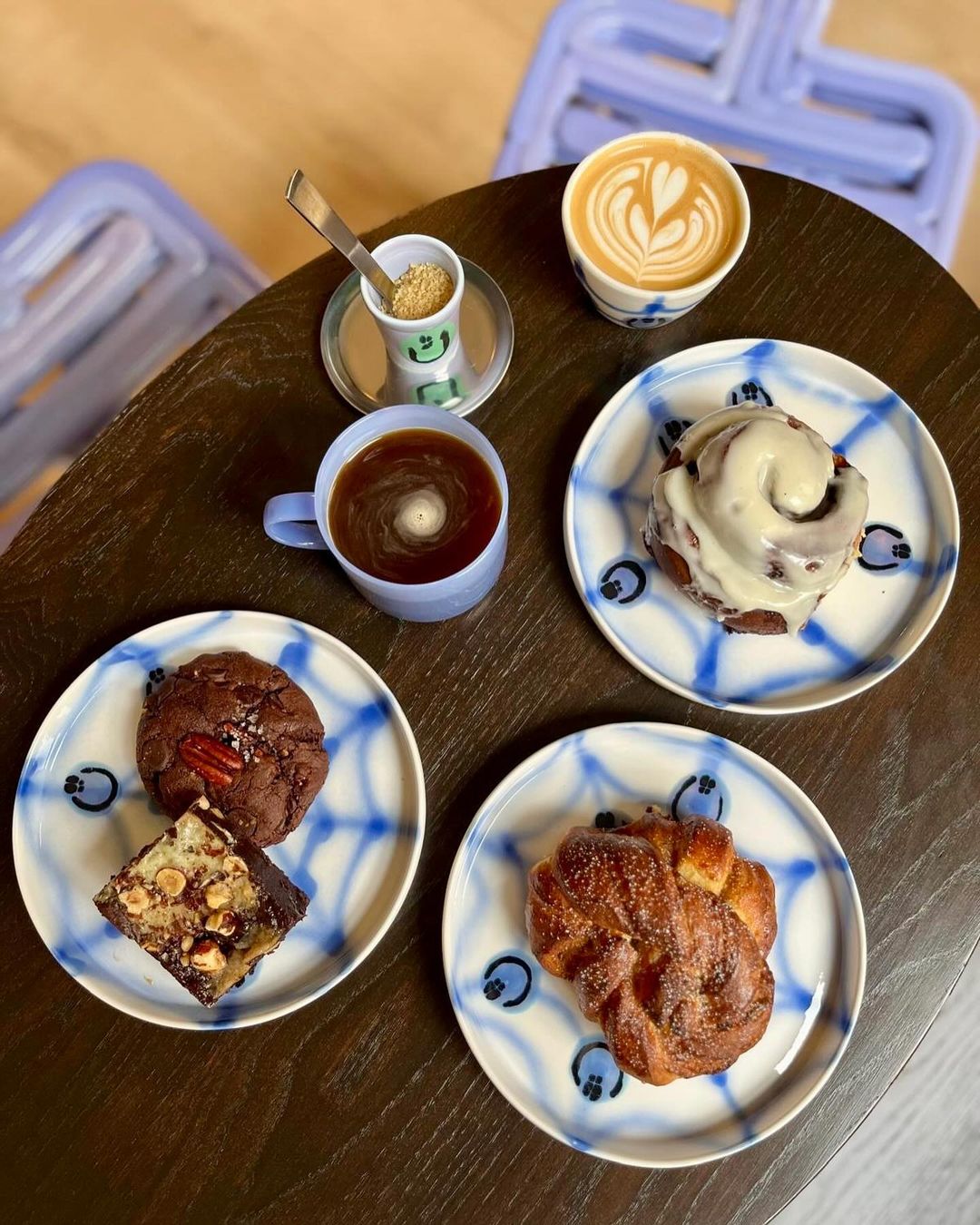 Coffee and cake at Bakers Yard Bakery.