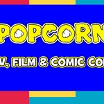 The Popcorn! TV, Film & Comic Con Sheffield logo.