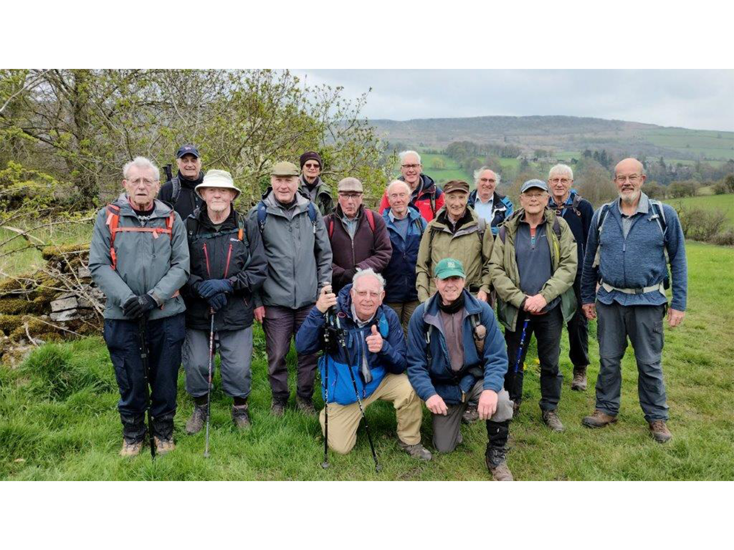 Members of the Wednesday Rambling Group Sheffield.