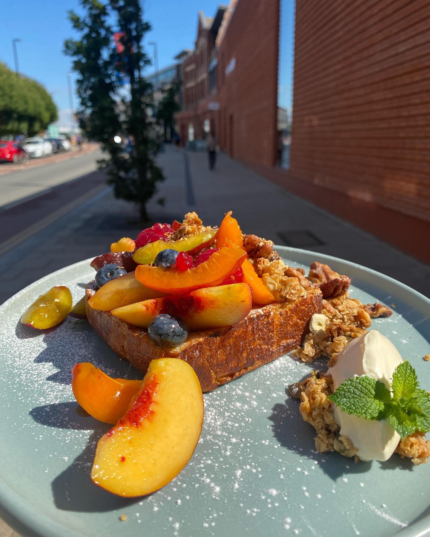 fruit plate at Kollective Kitchen