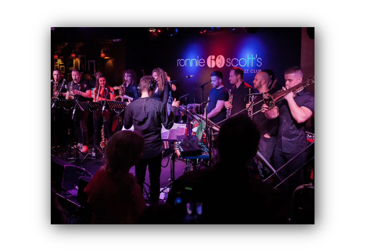 Doncaster Jazz Alumni playing live. Photo credit: credit Carl Hyde