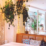 A table at Aesthete Coffee + Kitchen.