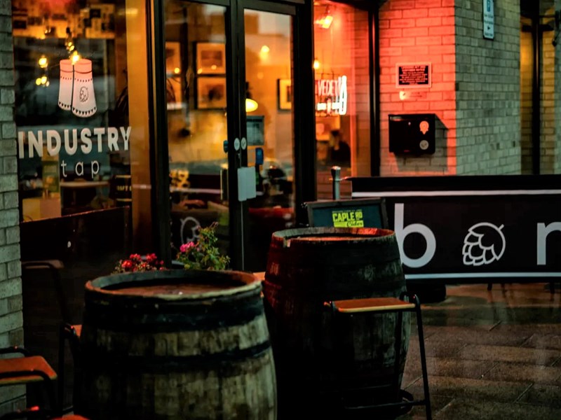 Interior of The Industry Tap.