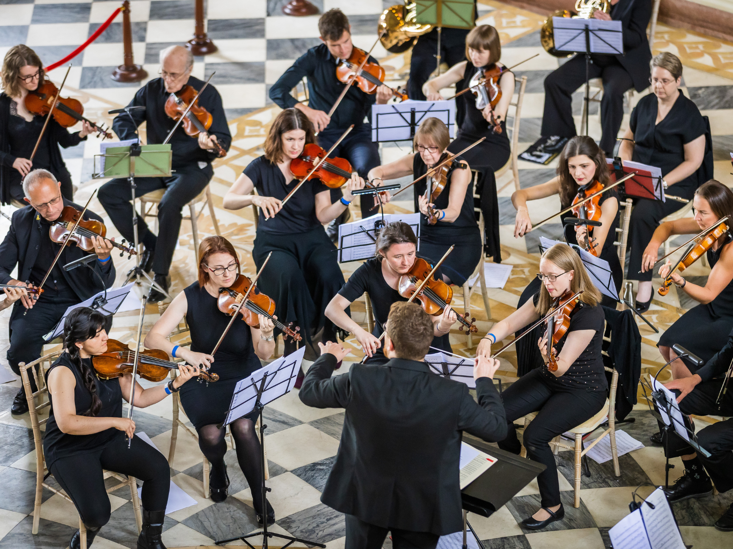 The Sheffield Philharmonic Orchestra playing live.