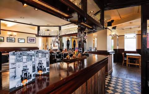 The bar in The Brothers Arms.