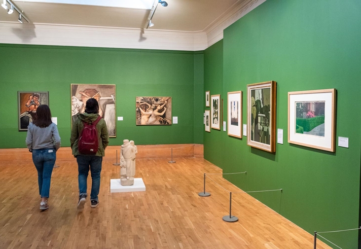 Inside Graves Gallery.