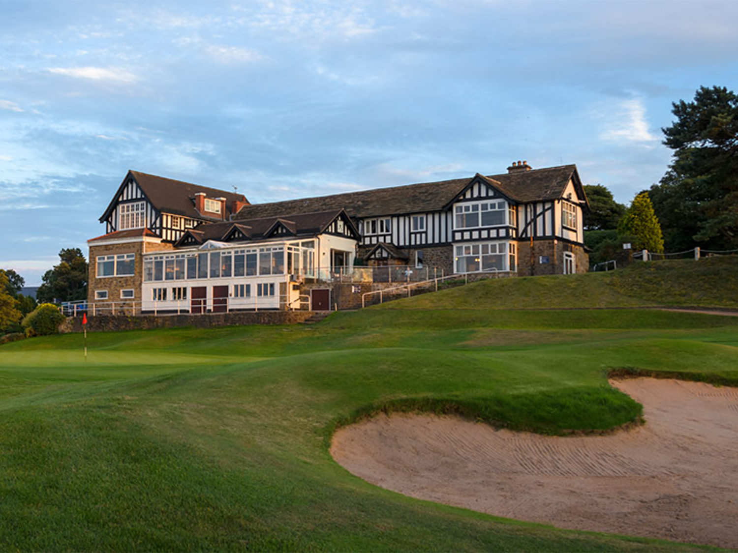 The clubhouse at the Hallamshire Golf Club.