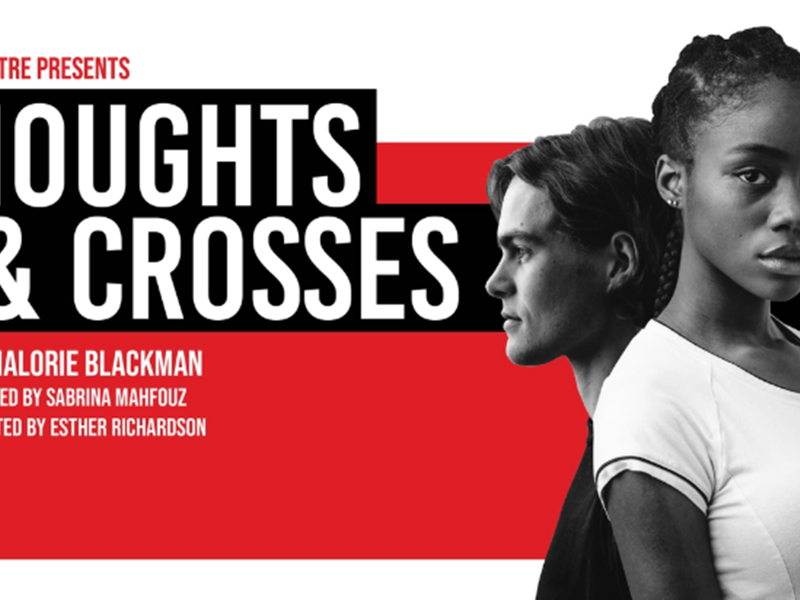 Noughts and Crosses poster featuring the two lead actors.