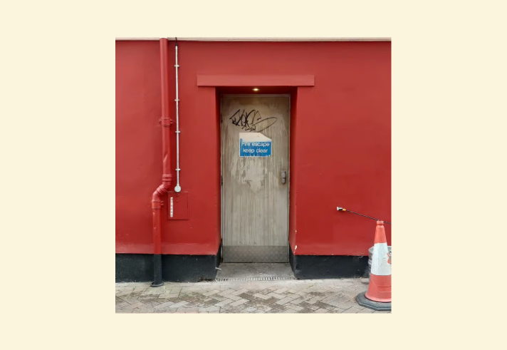 The entrance to Not Open; Don't Come.